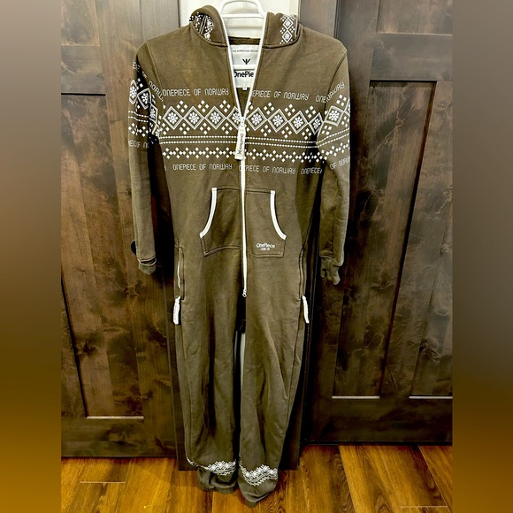OnePiece of Norway Other - One piece of Norway, unisex XS green/brown Alpine Onsie Jumpsuit ultimate cozy